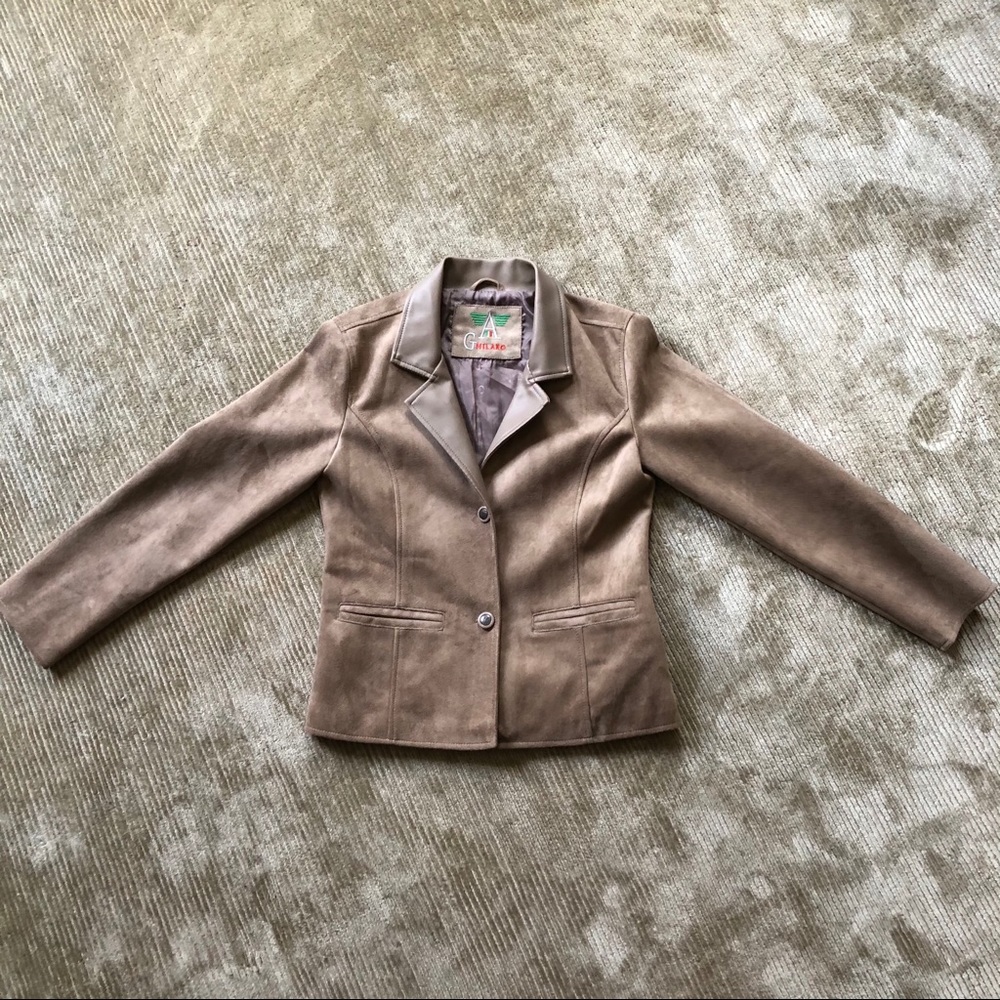 AG Milani Suede and Leather Jacket